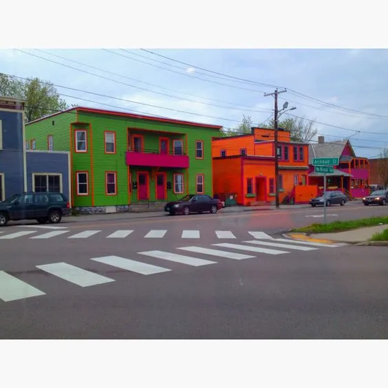 colored houses